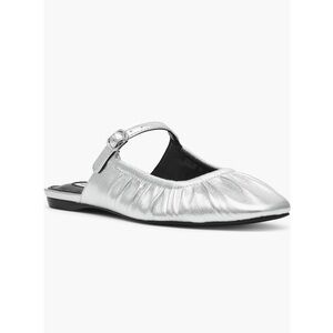 Steve Madden Silver Mules